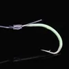 Fishing Hooks Night Fishing Hook Glow in Dark String Hooks 12-30# Luminous Crank Nake Single Fishhook Fresh Saltwater P230317