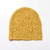 New Flower Handmade Hook Beanie Hat Fashion Knitted Hollow Breathable Women's Caps Spring and Summer Fisherman Hat HCS219