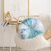 Pillow 35-15Cm Creative Nordic Style Round Tie Dye Dream Dazzling Pumpkin Wheel Design Home Chair Tatami Bed Sofa