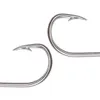 Fiskekrokar 100st Circle Fishing Hooks Live Bait Barbed Hook Strong rostfritt stål Skarp Saltvattenfiskkrokar Storlek 1/0-10/0 P230317