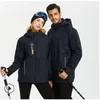 Men's Trench Coats High-end Plus Velvet Warmth Reflective Jacket Windproof And Waterproof Outdoor Sports Wholesale Custom Work ClothesMen's