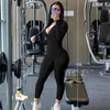 Kadınlar İki Parçalı Pantolon Sonbahar Seti Kadın Terzini Uzun Kollu Fermuar Cep Sportif Ceket Taytlar Eşleştirme Setleri Egzersiz Stranty Kıyafetler