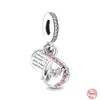 925 silver Fit Pandora Original charms DIY Pendant women Bracelets beads Family Always Encircled Heart Charm Love