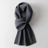 Sciarpe di lana da uomo per l'inverno Solido puro maschio Sciarpa calda Avvolge Scialli Vero fazzoletto da collo Foulard lungo Homme