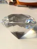 Candelabro de cristal 4 unids/lote 50mm hermoso K9 grandes diamantes en blanco decoración de boda pisapapeles transparente sin grabado