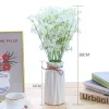 Fleurs artificielles Gypsophila blanches pour bébé, fausses fleurs en plastique pour décoration de maison, bricolage de fête de mariage