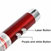 Multifunktionell mini 3 i 1 LED-laserljuspekarnyckelkedja ficklampor Mini Torch ficklampa pengar detektor ljus