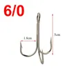 Fishing Hooks 10pcs 3551 High Carbon Steel Treble Fishing Hooks Saltwater Sharp Big O'Shaughnessy Triple Bait Fishhooks Size 6/0 7/0 8/0 10/0 P230317