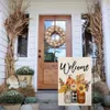 Fall Welcome Garden Flag Floral Thankful 12x18 Halloween Inch Double Sided Vertical Rustic Farmhouse Yard Seasonal Holiday Outdoor RRA