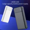 Dual USB 30000 MAH Power Bank för Samsung Mobiltelefon Portabel laddare PowerBank Typ C Telefonladdare