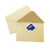 Cartes de voeux 50 Pcs / lot Enveloppe en papier Kraft brun simple Enveloppe multifonction bricolage Enveloppe de carte-cadeau Pour les invitations de remerciement 230317