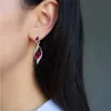 Dangle Earrings & Chandelier Spiral Ruby Luxury Jewelry For Women Aesthetic Halloween Accessories AccessoriesDangle