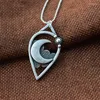 Chains 12pcs Personality Alloy Geometric Moon Pendant Necklace Crescent Wiccan Jewelry