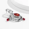 Backs oorbellen rood kristal bengelen vintage manchet oorclip voor vrouwen mode sieraden wijnstok wikkelende gotische punk pircing
