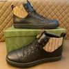 Lyxdesigner Sneakers Mens Shoes Guine High-End Leather Classic gjord av Cowhide High Mercerized Canvas MKJKK RH60000000019