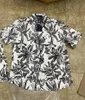 Mens Flower Tiger Print Shirts Casual Button Down Short Sleeve Hawaiian Shirt Suits Summer Beach Designer Dress Shirts Seaside leisure M-3xl