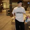 남성 셔츠 디자이너 T 셔츠 남자 여자 Tshirt f 문자 인쇄 짧은 소매 여름 셔츠 남자 느슨한 티