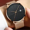 Armbanduhren Reloj Hombre Männer Uhr Mann Stahl Uhren Klassische Quarz Datum Armbanduhr Casual Mesh Gürtel Masculino Relogios Uhren Para