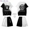 Wangcai01 Tracksuits voor heren nieuwe heren tracksuit rugby team t-shirt 2 pcs set round nek korte seve outfit trend 3D printing street oversized shorts sets 0318H23