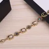 Luxe ontwerp Bormelt Copper Brass Brand Letter Bracelet Chain Women 18K Gold vergulde Crystal Rhinestone polsbandje Link Chain Paar geschenken Joomerlry Accessoires