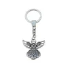 15pcs veel legering Keychain Angel Charms Hangers Key Ring Travel Bescherming Diy Accessoires 38 8x42 5mm A-453F255B