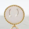 Boucles d'oreilles pendantes LANFLORA ligne géométrique à la mode femmes perle goujon alliage de cuivre usine en vrac prix de gros