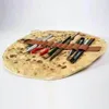 Borse portaoggetti per imitazione pancake pizza cancelleria arrotolata pennelli per trucco borsa da collezione personalità creativa divertente pieghevole