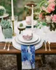 Table Napkin Watercolor Blue Flower Phalaenopsis 4/6/8pcs Kitchen 50x50cm Napkins Serving Dishes Home Textile Products