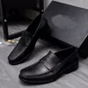 Nieuwe 2023 Mens Dress Shoes Fashion Echt lederen Business Office Werk Formele Oxfords Brand Designer Party Wedding Loafers Maat 38-44