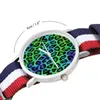 Wristwatches Blue Green Leopard Animal Quartz Watch Print Sports Po Wrist Ladies Silent Affordable WristwatchWristwatches Will22