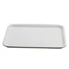 Kitchen Storage Serving Tray Square Rectangle Breakfast Sushi Snack Bread Dessert Cake Plate Stackable Decorative Trays For Home