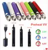 MOQ 10Pcs 전자 담배 510 스레드 배터리 650 900 1100 mAh 예열 VV 가변 전압 왁스 펜 배터리 vapes Vape 카트리지 자아 CE4 CE3 MT3 분무기