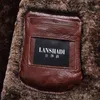 Men's Leather & Faux Winter Cow Jacket Men Lamb Fur Coat Genuine Jackets Jaqueta Masculino Couro L159302 YY323