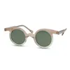 Sunglasses Belight Optical Thailand Style Women Men UV400 Protection Round Shape Vintage Retro Acetate With Case Oculos 9512