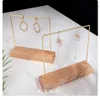 Whole Earring holder cheap jewelry stand fashion new design wooden necklace display Pendant holder Bracelet stands 19-072937