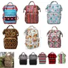 School Bags 25pcs Canvas Cow Backpack Large Capacity Diaper Cowhide Laby Care Nappy Bag DOM1061276