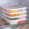 Dinnerware Sets Refrigerator Drawer Organizer Bin Clear Fruit Jars Storage Box Transparent Fridge Containers For Pantry Freezer