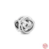 925 silver Fit Pandora Original charms DIY Pendant women Bracelets beads Family Always Encircled Heart Charm Love