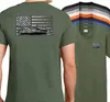 Мужские рубашки T 2023 Круглая шея летняя хлопчатобумажная одежда Usa Watercraft Flag футболка - футболка American Water Jet Tee