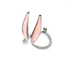 Cluster Rings 925 Sterling Silver Pink Ears Adjustable Ring Trending Products Luxury Quality Jewelry Items With GaaBou