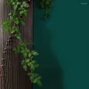 Decorative Flowers 180cm Artificial Green Plants Silk Rose Leaves Garland Wall Hanging Leaf Vines Twigs For Wedding Landscape Home Party