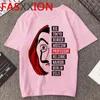 Heren t shirts schijfscherm mannen grappig geld over heist grafisch tee zomer top huis van papier kawaii t-shirt unisex oversized t-shirt man