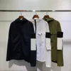 Jaquetas masculinas Topstoney Designer Island Braçadeira Lavada com meio zíper Tide Stone Top3pvy