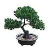 Decoratieve bloemen Home Office Diy Artificial Bonsai Tree woonkamer Levenachtige tuin Chinese stijl met pottafeldecoratie Pot Pine