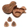 3st Wood Guitar Picks Acoustic Electric Musical Instrument Accessory With Box