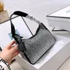 Borsa da cena lucida alla moda Borsa a tracolla con strass ceco Borsa da ballo sotto le ascelle