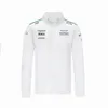 2024 New F1 셔츠 포뮬러 1 팀 패션 긴 소매 셔츠 스프링 가을 남성용 흰색 검은 캐주얼 셔츠 버튼 다운 칼라 셔츠