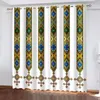 Cortina de cortina e etíope e eritreia cortinas para sala de estar, design de tiletes de alta qualidade, tecido de poliéster cortinas