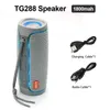 Haut-parleurs de téléphone portable Portable TG288 TG333 TG157 TG227 haut-parleur Bluetooth haut-parleurs sans fil LED double colonne de basse Boombox musique AUX TF BT50 haut-parleur Z0522
