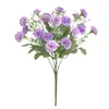 Bouquet de fleurs décoratives, 1 bouquet de lilas artificiels, décoration de mariage, de fête à domicile, de salle de fleurs en plastique
